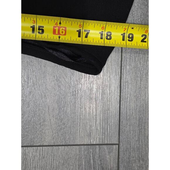 EILEEN FISHER Crêpe Straight Cropped Pants Black Large A003770 - Picture 5 of 8